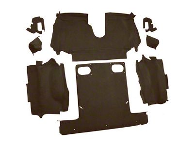 Rear Cutpile Molded Carpet; Bronze (86-89 Corvette C4 Convertible)