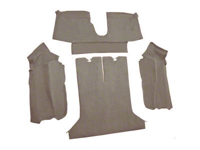 Rear Cutpile Molded Carpet; Gray (84-87 Corvette C4 Coupe)