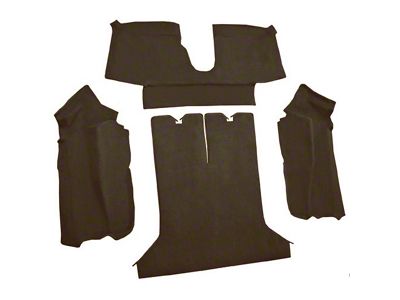 Rear Cutpile Molded Carpet with Heel Pad; Bronze (84-87 Corvette C4 Coupe)