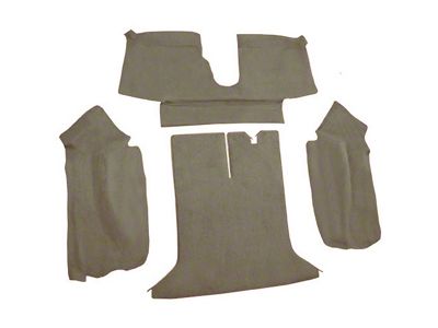 Rear Cutpile Molded Carpet with Heel Pad; Medium Beige (94-96 Corvette C4 Coupe)