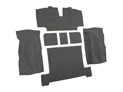 Rear Loop Molded Carpet with Heel Pad; Gunmetal Gray (68-70 Corvette C3)