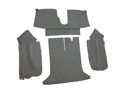Rear Truvette Molded Carpet; Gray (94-96 Corvette C4 Coupe)