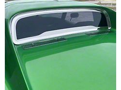 Rear Window Frame; Polished (68-75 Corvette C3 Coupe)