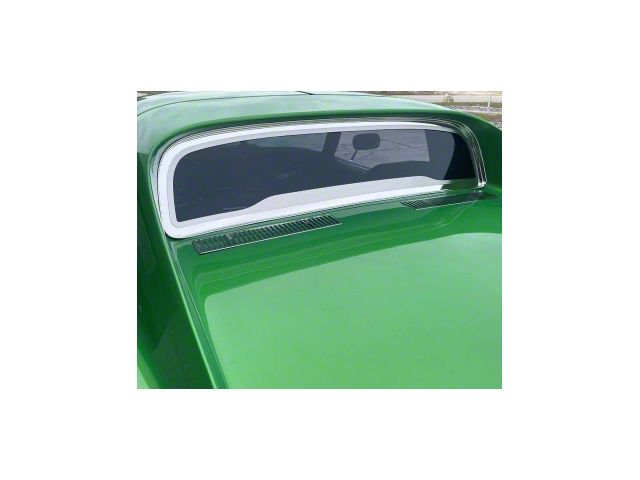 Rear Window Frame; Polished (68-75 Corvette C3 Coupe)