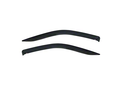 Tape-On Window Deflectors; Front; Smoke (80-96 Bronco)