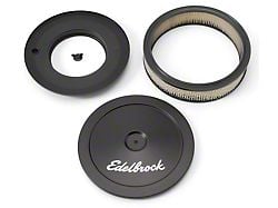 Edelbrock 1203 Air Cleaner Signature Series Round; 10 Black