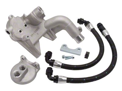 Edelbrock 15834 Eforce Remote Oil Filter Mount Kit For 4Wd 2004-10 Ford F-150