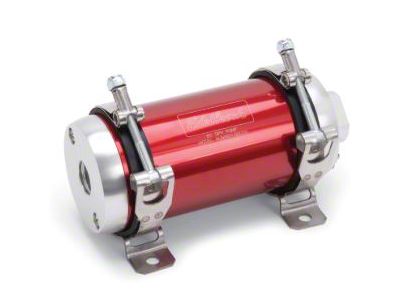 Edelbrock 182031 Fuel Pump; Electric; Quiet-Flo; Efi; 80 Gph;-10 In;-10 Out; Red/Clear