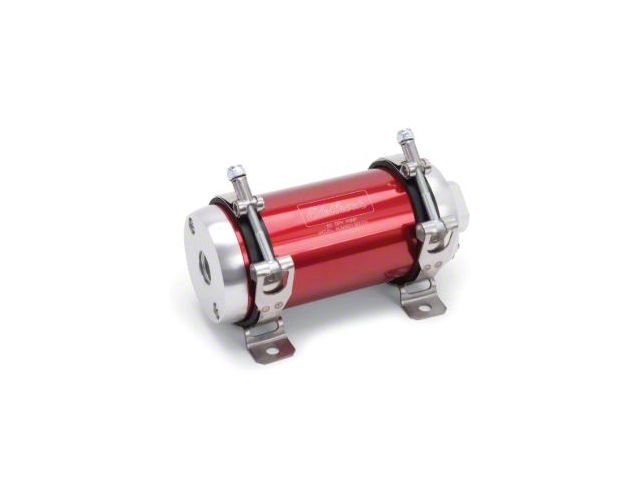 Edelbrock 182031 Fuel Pump; Electric; Quiet-Flo; Efi; 80 Gph;-10 In;-10 Out; Red/Clear