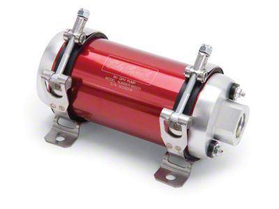 Edelbrock 182031 Fuel Pump; Electric; Quiet-Flo; Efi; 80 Gph;-10 In;-10 Out; Red/Clear