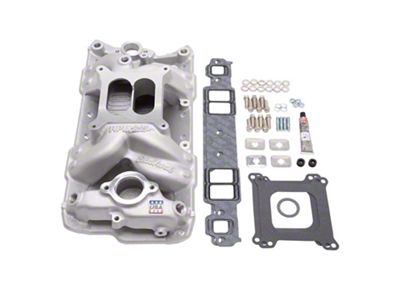 Edelbrock 2042 Manifold Installation Kit; Performer Rpm; Air-Gap; Sbc; 1957-1986; Natural Finis