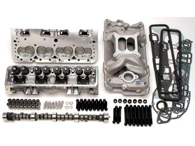 Edelbrock 2098 410Hp Total Power Package Top-End Kit; Includes Cylinder Heads; Cam/Lifters; Int