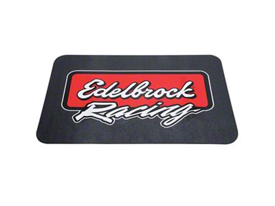 Edelbrock 2324 Fender Cover; Edebrock Racing; Black