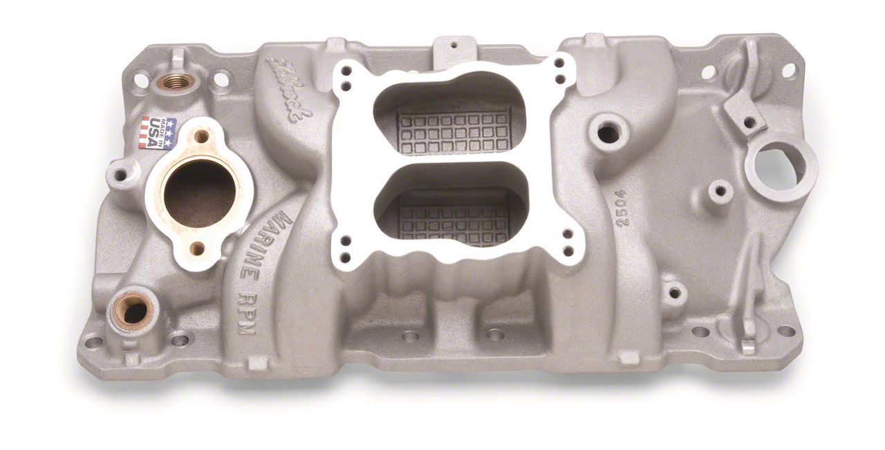 Edelbrock SBC Intake Manifold RPM Marine 1955-1986 Edelbrock SBC Intake Manifold RPM Marine 1955-1986