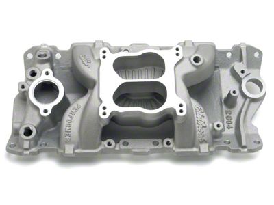 Edelbrock 2604 Intake Manifold: Performer Air-Gap S/B Chevy 87-95 Std Flange/Sprdbore