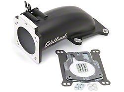 Edelbrock 38473 Ultra Low Profile Intake Elbow; 90Mm Throttle Body To Square-Bore Flange; Black