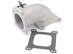 Edelbrock 3848 Low Profile Intake Elbow; 90Mm Throttle Body To Square-Bore Flange; As-Cast Fini