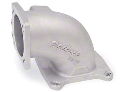 Edelbrock 3849 High Flow Intake Elbow; 95Mm Throttle Body To Square-Bore Flange; As-Cast Finish