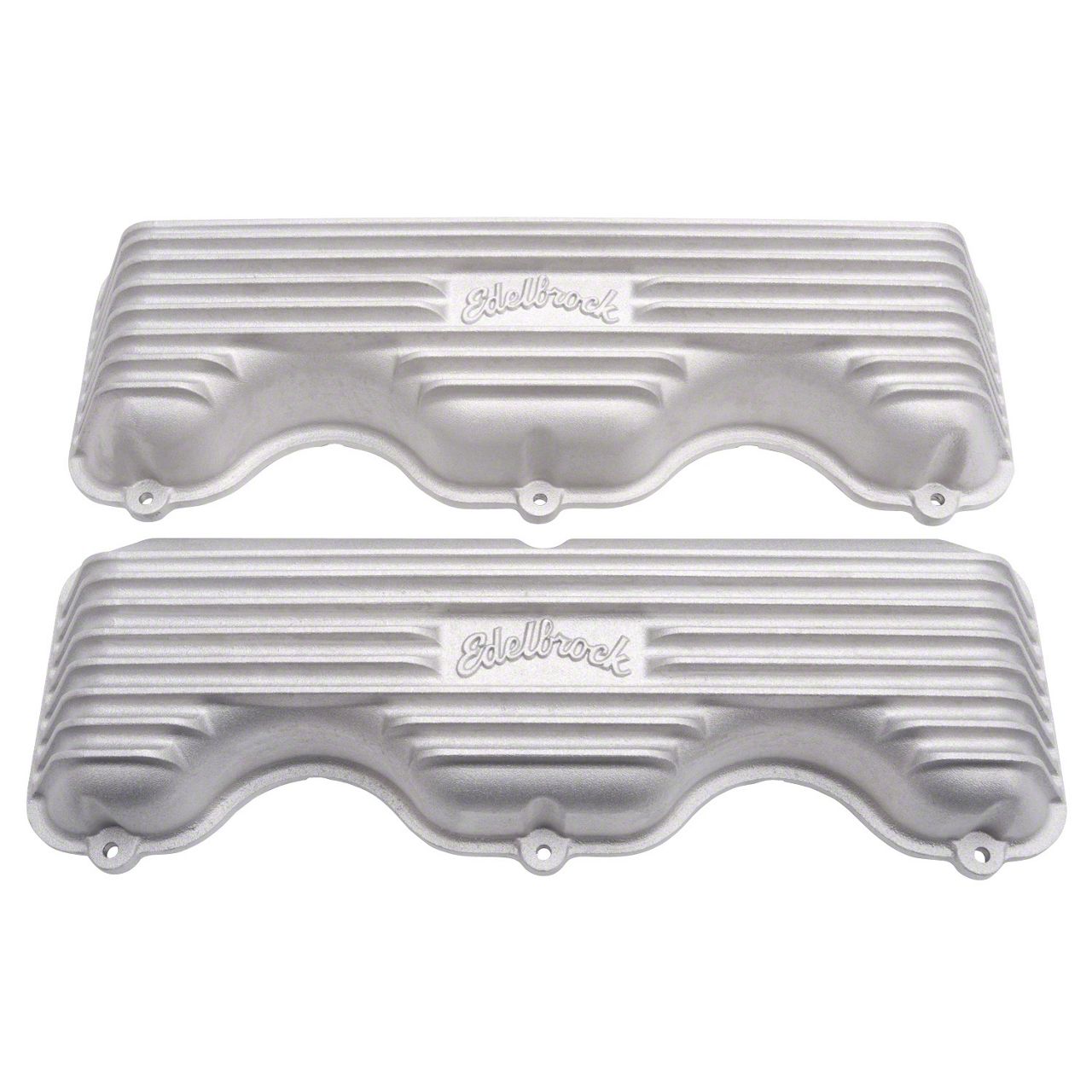 Edelbrock Valve Cover Kit Classic Finned Chevy 348-409 Edelbrock Valve Cover Kit Classic Finned Chevy 348-409