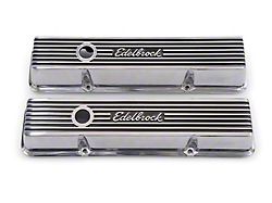 Edelbrock 4262 Valve Cover; Elite Ii; Chevrolet; 262-400 C.I.D V8; Low Profile; Polished