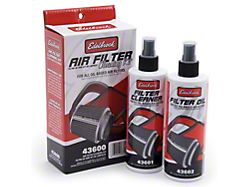 Edelbrock 43600 Air Filter Cleaning Kit; Clear Oil