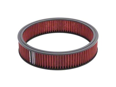 Edelbrock 43666 Air Cleaner Element; Pro-Flo; 3In. Tall; 14In. Diameter; Red