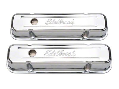 Edelbrock 4457 Valve Cover; Signature Series; Pontiac; V8; 301; 326; 350; 389; 400; 421; 1962-1