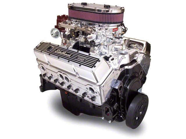 Edelbrock 45014 Crate Engine. 9.0:1 Performer With Dual Quads/Air Cleaner. With Short