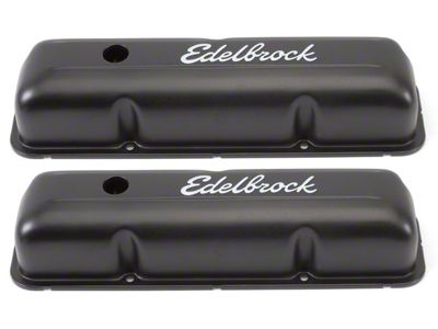 Edelbrock 4623 Valve Cover; Signature Series; Ford Fe; 332-428; Low Profile; Black