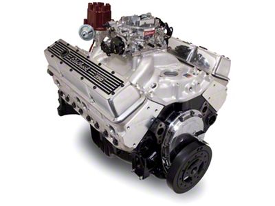 Edelbrock 46400 Crate Engine. 9.0:1 Performer E-Tec No Water Pump; As Cast