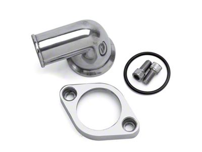 Edelbrock 4818 Waterneck; Sbc/Bbc; 90-Degree; Two-Piece; Cast; Swivel; Polished