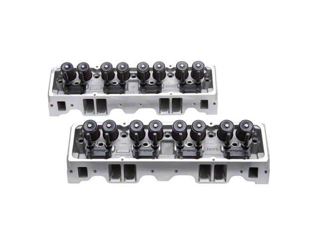 Edelbrock 5073 Cylinder Head; E-Street; Sb Chevrolet 70Cc Complete; Pair