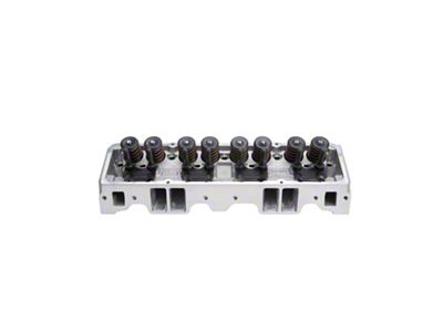 Edelbrock 60895 Cylinder Head; Sbc; Performer Rpm; 64Cc; Straight Spark Plug; For Hydraulic Roll