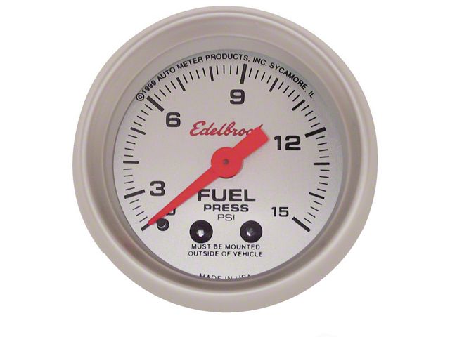 Edelbrock 73827 2 5/8In. Fuel Pressure Gauge