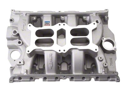 Edelbrock 7505 Intake Manifold; Ford; Perf. Rpm; Dual Quad; Fe