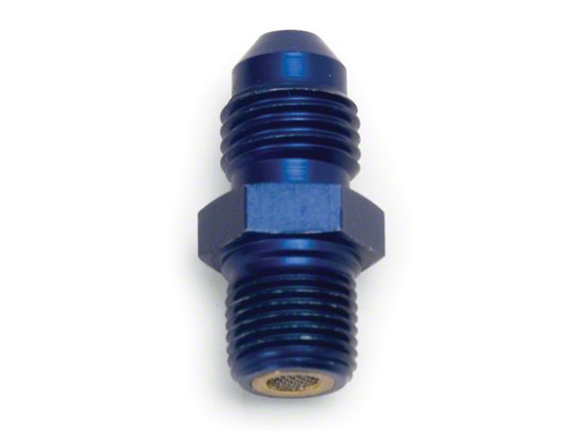 Edelbrock 76556 1/8In. Npt X 1/8In. Npt Male Pipe Nipple Blue Filter