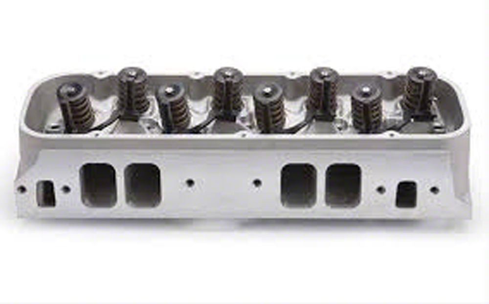 Ecklers Edelbrock 77425 Cyl Head Bbc Victor 24 Deg Rect Port 340 Cc For