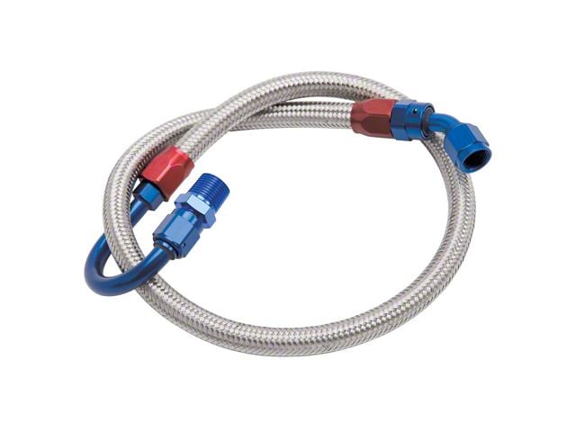 Edelbrock 8125 Fuel Line Braided Stainless For Sbf Use With 8134