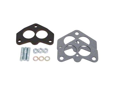 Edelbrock 8751 Carb Spacer Kit; 3-Bolt 94 Series Carburetor; Black Laminate Fiber