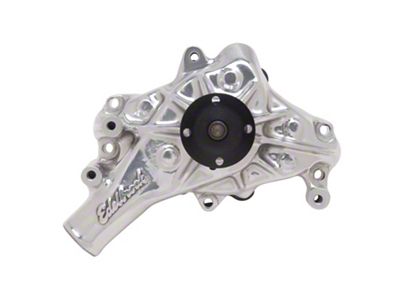Edelbrock Long Style Water Pump; Polished (69-87 Small Block V8 Camaro)