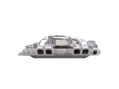 Edelbrock Performer RPM Air-Gap Intake Manifolds; Rectangle Intake Port; Polished (67-72 Big Block V8 Camaro)