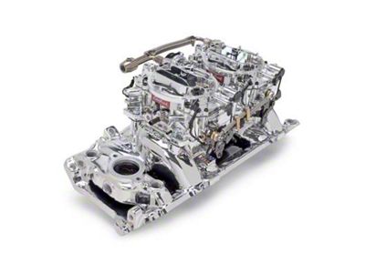 Edelbrock RPM Air-Gap Series Dual-Quad Intake Manifold and Carburetor Kit for Big-Block Chevy Oval Port (67-72 Big Block V8 Camaro)