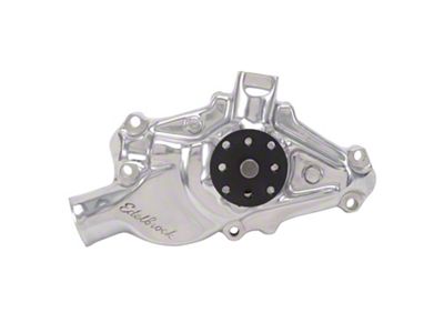 Edelbrock Short Style Water Pump; Polished (67-72 Small Block V8 Camaro)