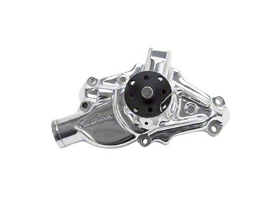 Edelbrock Short Style Water Pump; Polished (87-92 Small Block V8 Camaro)