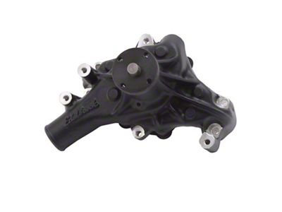 Edelbrock Victor Series High Performance Street Mechanical Water Pump; Long; Black (69-87 Small Block V8 Camaro)
