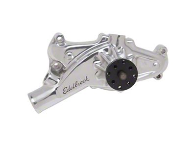 Edelbrock Victor Series High Performance Street Mechanical Water Pump; Short; Polished (67-68 Big Block V8 Camaro)