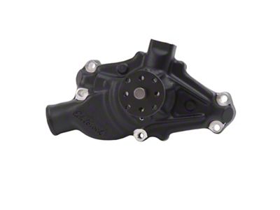 Edelbrock Victor Series Mechanical Water Pump with PermaStar; Short; Black (67-72 Small Block V8 Camaro)