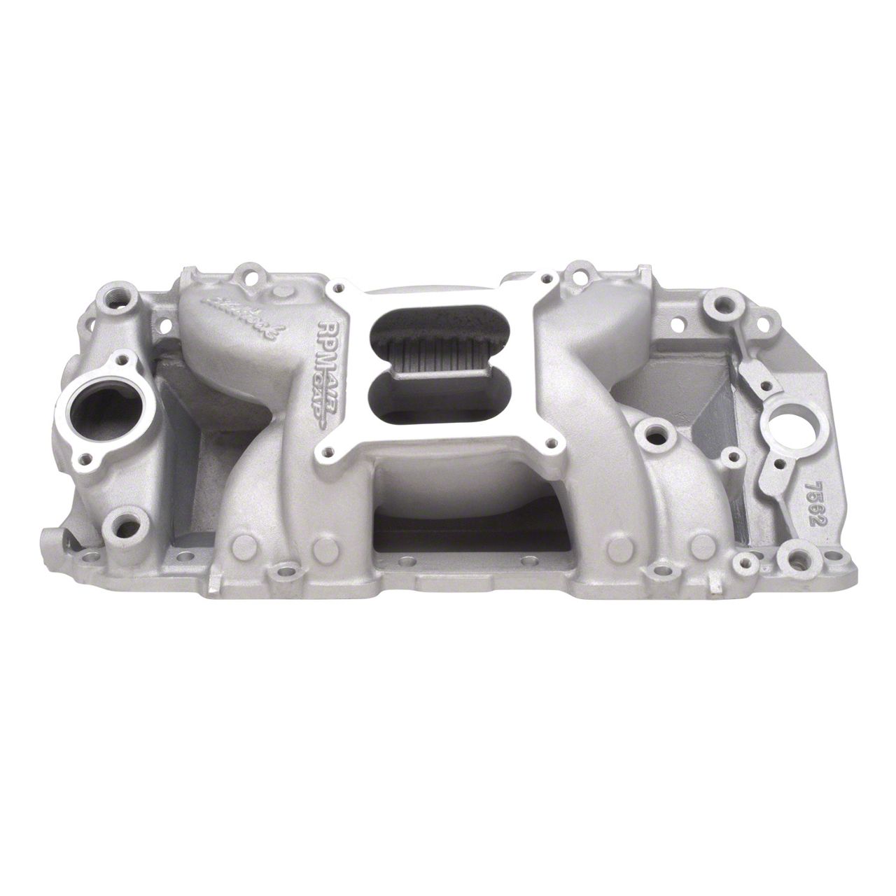 Rectangular Intake With Ramps Edelbrock Ecklers Performer RPM Air-Gap Intake Manifold; Rectangle ...