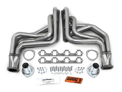 1-3/4-Inch 4-Tube Full Length Headers; Stainless Steel (60-67 Small Block V8 Ranchero)