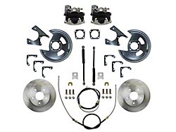 LEED Brakes Rear Disc Brake Conversion Kit; Zinc Plated Calipers (70-81 Camaro)